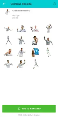 Cristiano Ronaldo Stickers android App screenshot 5