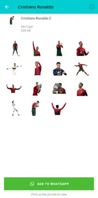 Cristiano Ronaldo Stickers android App screenshot 6