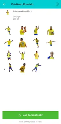 Cristiano Ronaldo Stickers android App screenshot 7